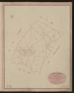 Farceaux. Tableau d'assemblage du Plan Parcellaire de la Commune de Farceaux. _ Canton d'Etrépagny - Andelys - Eure. _ Terminé sur le terrain le 4 mars 1850, sous l'administration de M. Vallont, Préfet - M. Lefebvre, Maire et sous la direction de M. Violas, Directeur des Contributions directes. _ M. Le Fébure, Géomètre en Chef. _ Par M. Martin, Géomètre de 1re classe