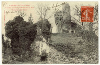 Château-sur-Epte. Château construit par Guillaume le- Roux-Une partie des Ruines.