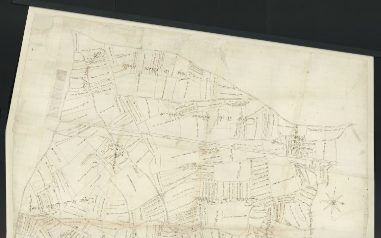 Piseux - Plan de la seigneurie de Charnelles. *