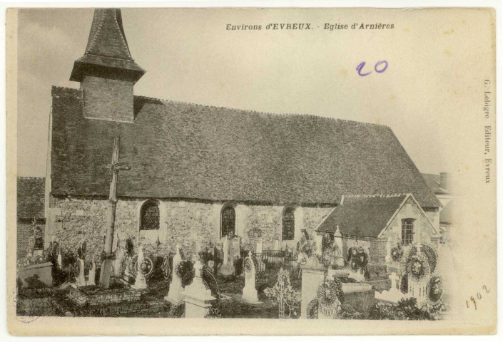 Arnières-sur-Iton. Eglise d'Arnières.