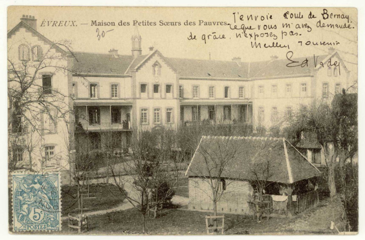Evreux-Ville. Maison des Petites Soeurs des Pauvres.