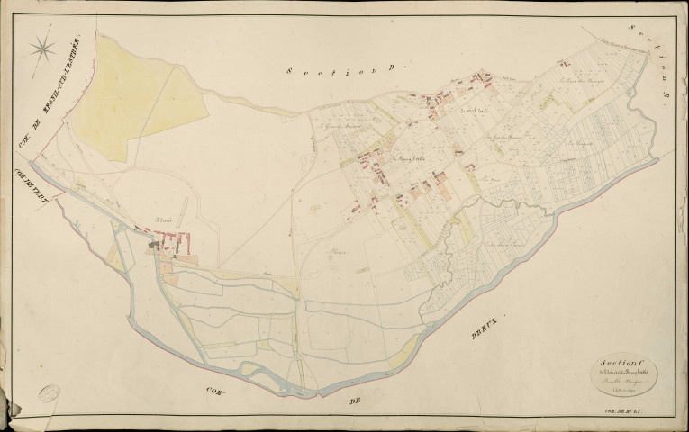 Muzy. Section C _ de l'Estrée et du Bourg l'Abbé _ Feuille Unique