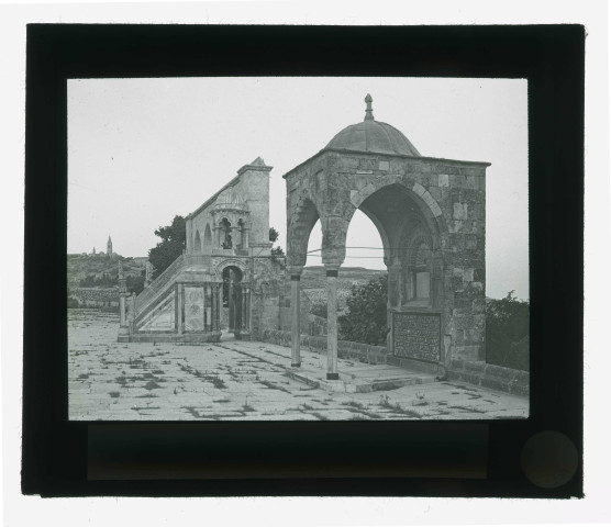 Esplanade de la mosquée Al-Aqsa à Jérusalem (Israël).