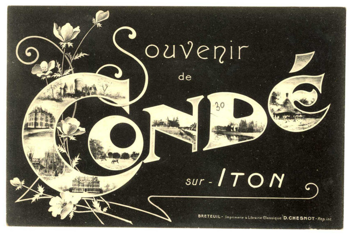 Condé-sur-Iton. Souvenir de Condé-sur-Iton.