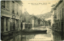 Andelys (Les). Crue de la Seine, Janvier 1910 - Petit Andely - Grande Rue.