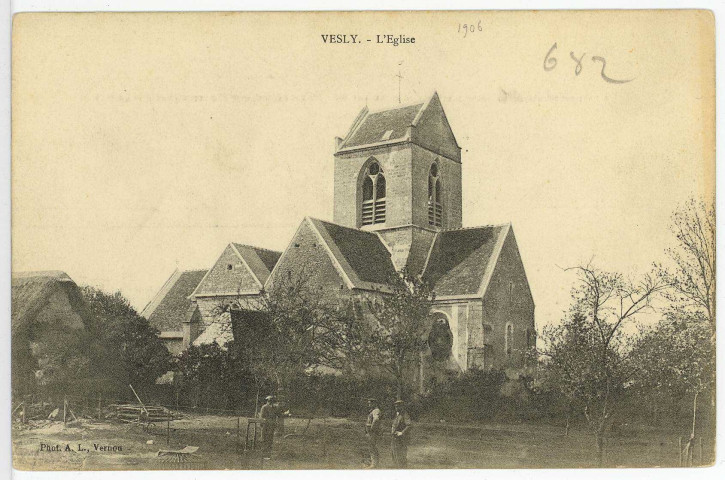Vesly. L'Eglise.