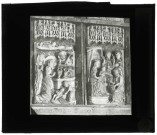 Église Saint-Pierre de La Selle à Juignettes (Eure), fragment du retable en albâtre.