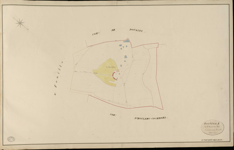Saint-Vincent-des-Bois. Section A _ de St Vincent des Bois _ 3e et dernière Feuille