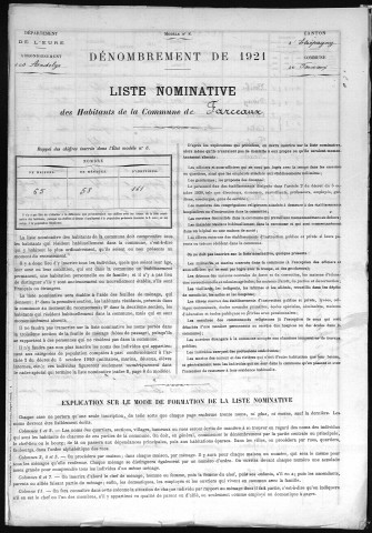 FARCEAUX 1921
