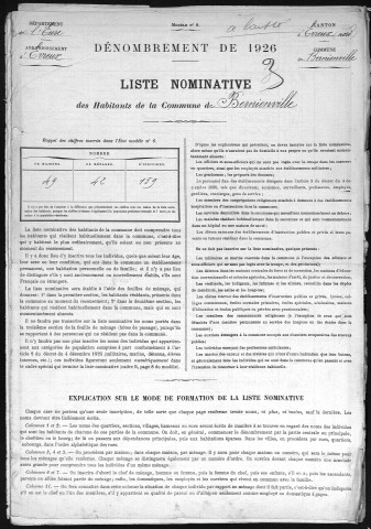 BERNIENVILLE 1926