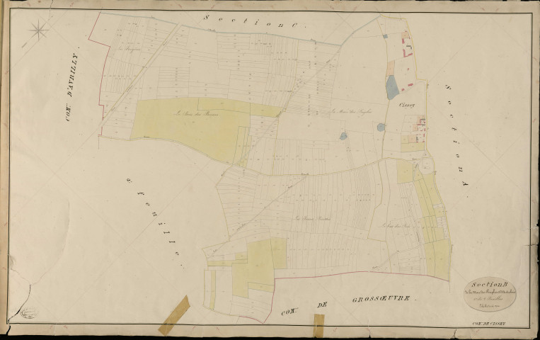 Cissey. Section B _ de la Mare des Peuples et d'Autrebois _ 1re de 2 Feuilles