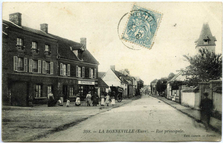Bonneville-sur-Iton (la). Rue Principale.