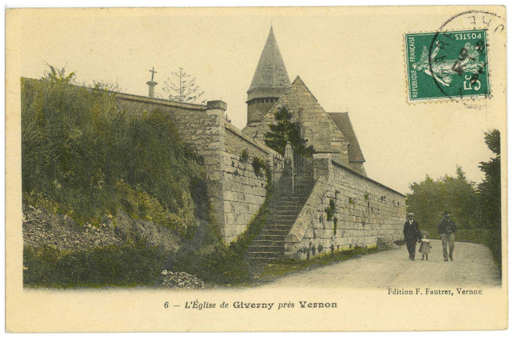 Giverny. L'Eglise de Giverny près Vernon.
