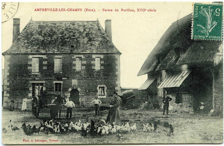 Amfreville-les-Champs. Ferme du Pavillon, XVIIe siècle.
