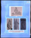 "Histoire générale du diocèse d'Évreux" du chanoine Bonnenfant tome I, planche XXXI Saint-Eustache de l'église de Sainte-Marguerite-de-l'Autel (Eure), Saint-Benoît et Saint-Jean de l'église Sainte-Croix de Bernay (Eure) et Saint-Augustin de l'église de Brionne (Eure).