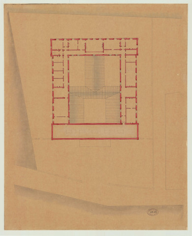 Evreux _Palais de Justice, projet 3. "Avant projet d'un Palais de Justice".