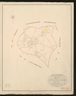 Morsan. Tableau d'assemblage du Plan Parcellaire de la Commune de Morsan. _ Canton de Brionne - Bernay - Eure. _ Terminé sur le terrain le 10 août 1827, sous l'administration de M. Le Vicomte Raymond Delaitre, Préfet - M. Alienne, Maire et sous la direction de M. Hurtelle, Directeur des Contributions directes. _ M. Hautier, Géomètre en Chef. _ Par M. Roger, Géomètre de 1re classe