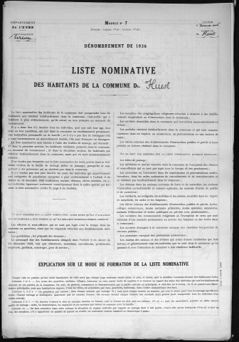 HUEST 1936