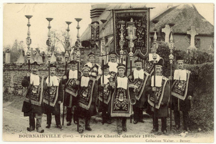 Bournainville. Frères de Charité (janvier 1906).