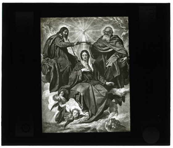 Musée du Prado de Madrid (Espagne), tableau de Vélasquez « le Couronnement de la Vierge ».