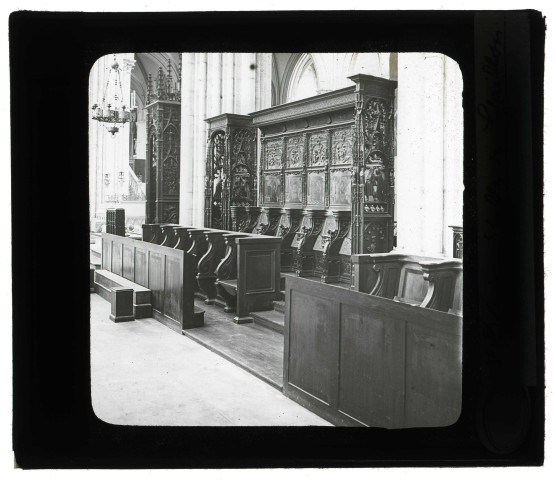 Basilique Saint-Denis (Seine-Saint-Denis), stalles de Gaillon (Eure).