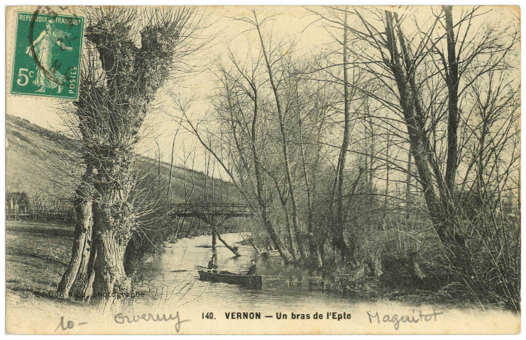 Giverny. Vernon - Un bras de l'Epte.
