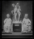 Statue du porche nord de la cathédrale de Chartres (Eure-et-Loir) Adam et Eve XIII ème siècle.