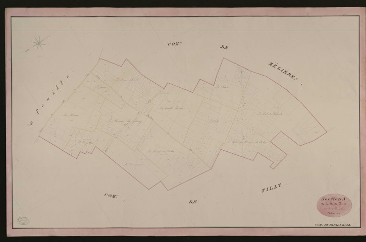 Panilleuse. Section A _ de la haute Borne _ 1re de 2 Feuilles