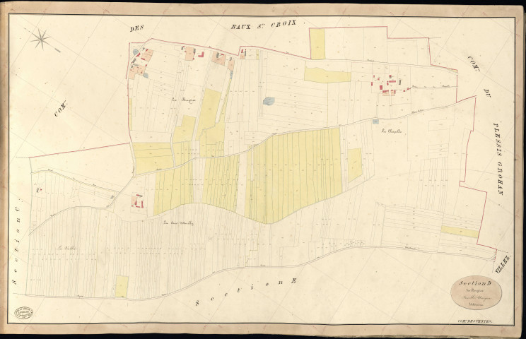 Ventes (Les). Section D _ des Bruyères _ Feuille Unique