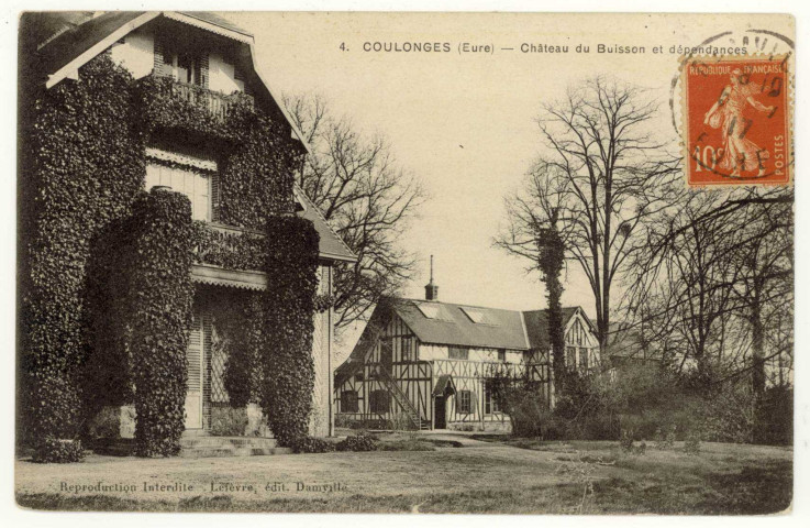 Coulonges. Château du Buisson et dépendances.