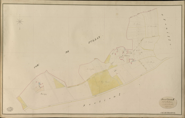 Verneuil-sur-Avre. Section H _ de la Chabotière _ 1re de 3 Feuilles