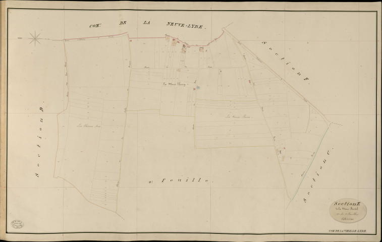 Vieille-Lyre (La). Section E _ de la Mare Bardel _ 1re de 2 Feuilles
