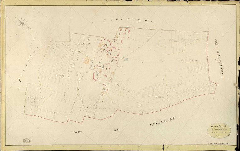 Criquebeuf-la-Campagne. Section A _ du Bois de saint Cyr et du Buc _ 2e et dernière Feuille