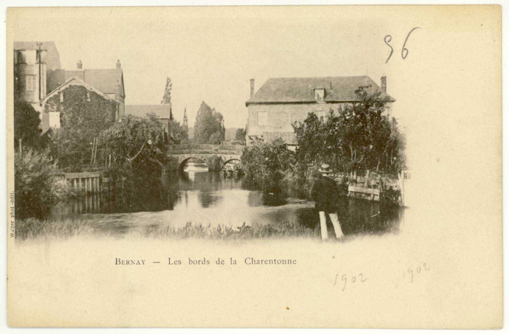 Bernay. Les bords de la Charentonne.