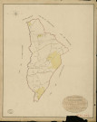 Saint-Nicolas-d'Attez. Tableau d'assemblage _ du Plan Parcellaire de la Commune de Saint Nicolas-d'Attez _ Canton de Breteuil - Evreux - Eure. _ Terminé sur le Terrain en 1829 , sous l'administration de M. Le Vicomte Raymond Delaître , Préfet _ M. Buzot, Maire _ sous la Direction de M.Boullenger, Directeur des Contributions directes _ M. Hautier, Géomètre en Chef. _ Par M. Lecerf, Géomètre de 1re classe.