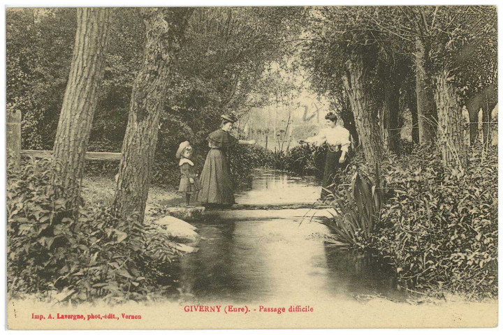 Giverny. Passage difficile [de l'Epte].