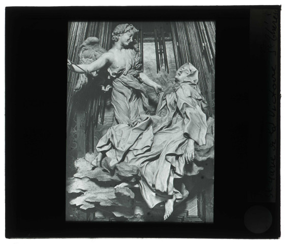 Église Sainte-Marie de la Victoire à Rome (Italie), groupe sculpté de Sainte-Thérèse d'Avila.