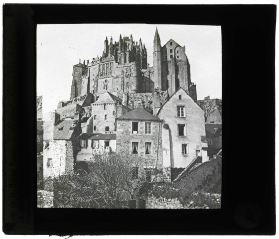 Abbaye du Mont-Saint-Michel (Manche), côté nord.