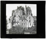 Abbaye du Mont-Saint-Michel (Manche), côté nord.