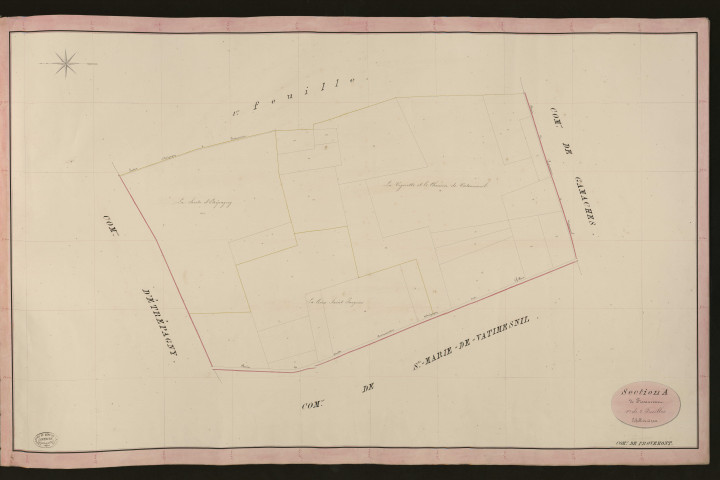Provemont. Section A _ de Fissancourt _ 1re de 2 Feuilles