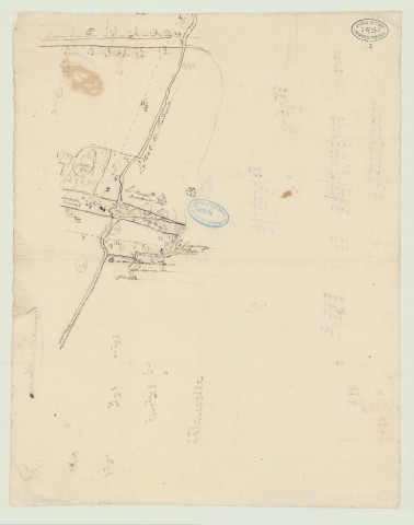 Glos-la-Ferrière – Couvains – Saint-Pierre-de-Sommaire (Orne) - Plans de la seigneurie de La Broudière. *