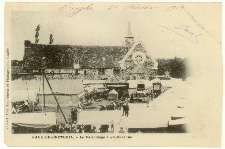 Baux-de-Breteuil (Les). Le Pèlerinage à Ste Suzanne.