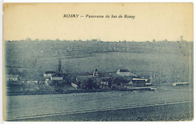 Rosay-sur-Lieure. Panorama du bas de Rosay.