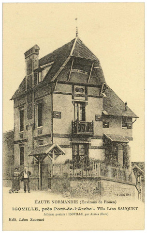 Igoville. Igoville près Pont-de-l'Arche. - Villa Léon Sauquet.
