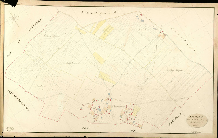 Sacq (Le). Section D _ de l'Omaille et du Buisson hardouin _ Feuille Unique