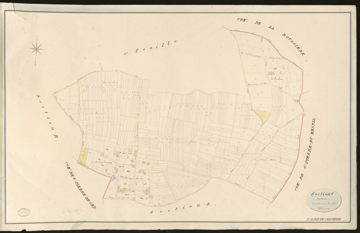 Saint-Agan-de-Cernières. Section C _ des Noes _ 2ème et dernière feuille _ Echelle de 1 à 2500