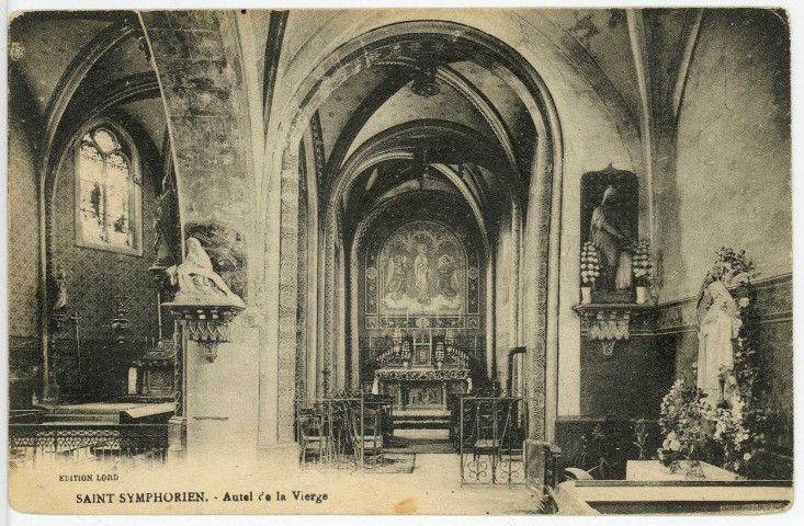 Saint-Symphorien. Autel de la Vierge.