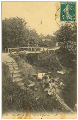 Andelys (Les). Pont sur le Gambon.