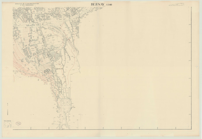 Bernay _ MRU _ Plan topographique régulier en 4 feuilles