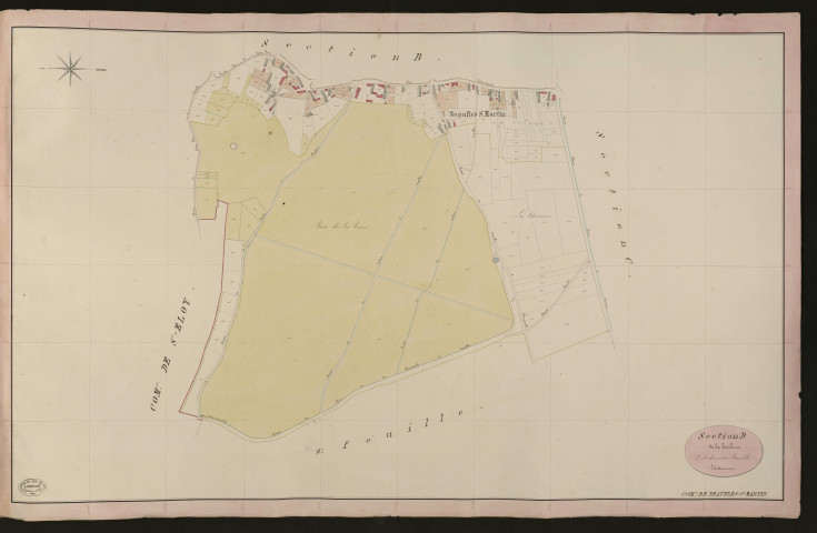 Neaufles-Saint-Martin. Section D _ de la Tuilerie _ 3e et dernière Feuille